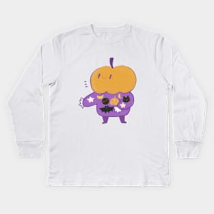 Halloween Candy eater Kids Long Sleeve T-Shirt